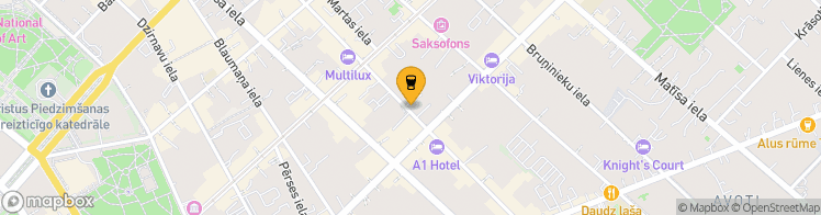 Map showing a marker over 56.9535729, 24.129719899999998