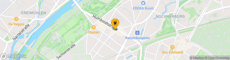 Map showing a marker over 48.1200737, 11.5735044