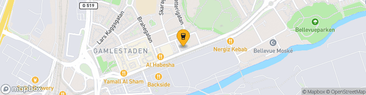 Map showing a marker over 57.7299537, 12.0155198