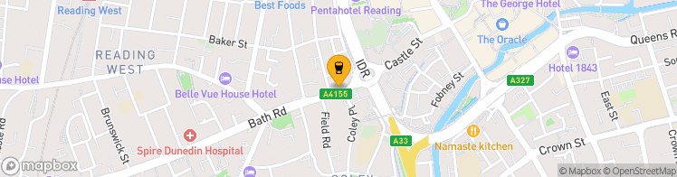 Map showing a marker over 51.451909099999995, -0.9789723