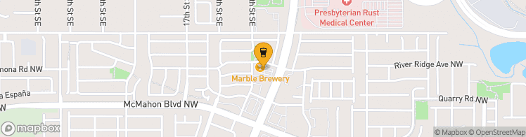 Map showing a marker over 35.216048, -106.6981737