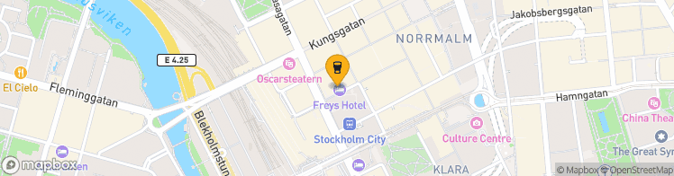 Map showing a marker over 59.3328794, 18.0582981