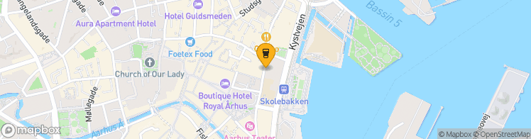 Map showing a marker over 56.1578167, 10.2119875