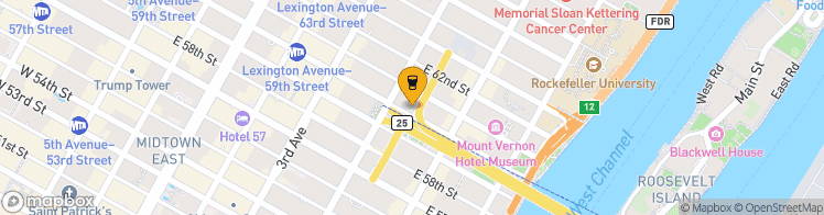 Map showing a marker over 40.7611102, -73.9629877