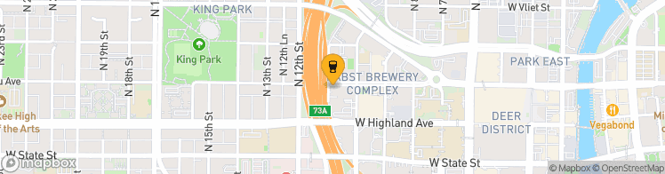 Map showing a marker over 43.045649, -87.9255215