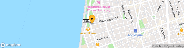 Map showing a marker over 40.6019923, 22.9509546