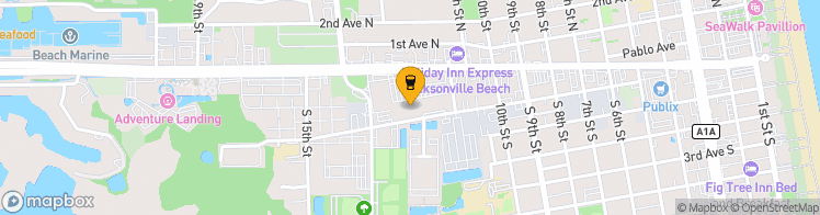 Map showing a marker over 30.286881, -81.4030121
