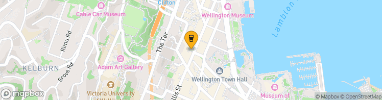 Map showing a marker over -41.2880476, 174.77502769999998