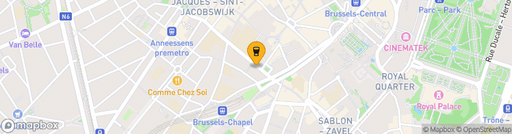 Map showing a marker over 50.842895000000006, 4.3507398