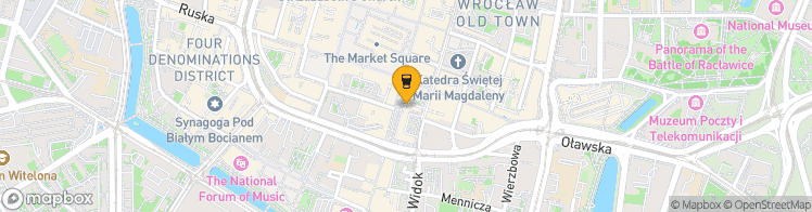 Map showing a marker over 51.108415099999995, 17.0330019