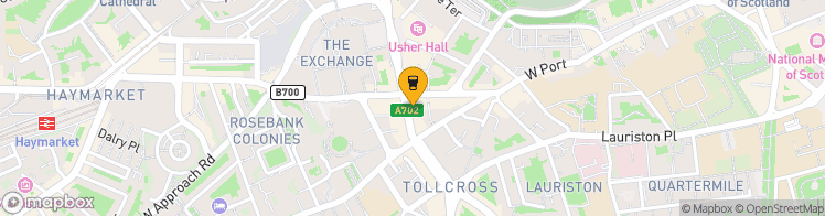 Map showing a marker over 55.9455156, -3.2051582