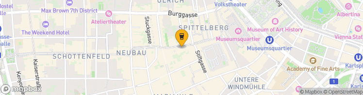 Map showing a marker over 48.202198, 16.353507999999998