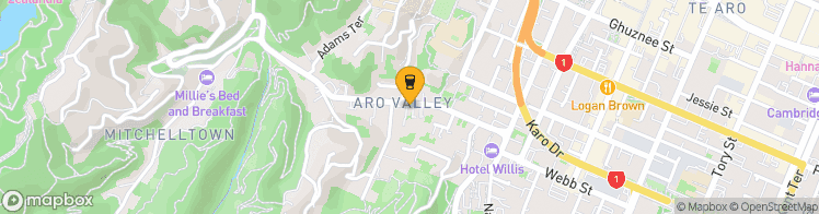 Map showing a marker over -41.2954481, 174.7668642