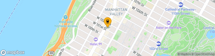 Map showing a marker over 40.7979406, -73.9690754