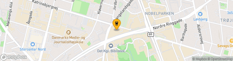 Map showing a marker over 56.171482999999995, 10.200021399999999