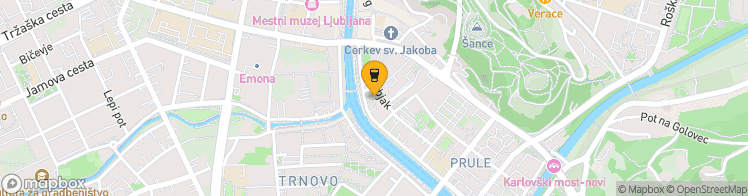 Map showing a marker over 46.044202, 14.5067047