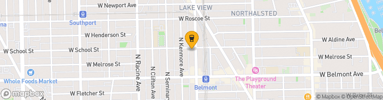Map showing a marker over 41.941589, -87.6545179