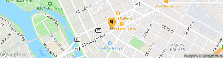 Map showing a marker over 44.9887863, -93.25492729999999
