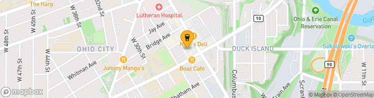 Map showing a marker over 41.4844029, -81.70453260000001
