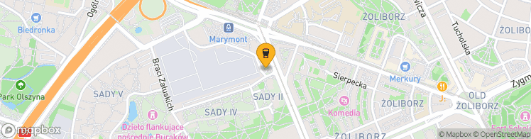 Map showing a marker over 52.270097899999996, 20.9739734