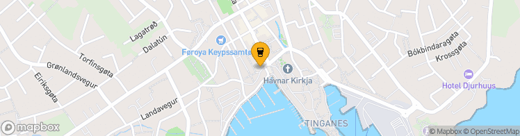 Map showing a marker over 62.00962269999999, -6.773386400000001