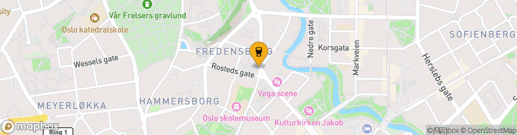 Map showing a marker over 59.91950610000001, 10.7512895