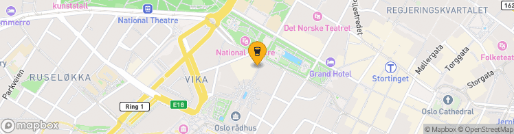 Map showing a marker over 59.9135687, 10.7350054