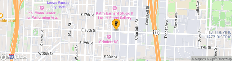Map showing a marker over 39.0916889, -94.5771776