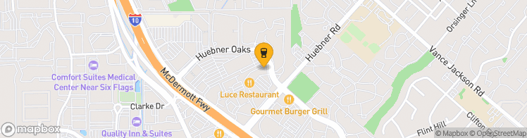 Map showing a marker over 29.548070799999998, -98.57744559999999