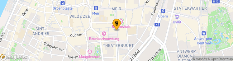 Map showing a marker over 51.2162438, 4.4090674