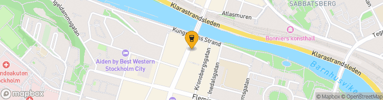 Map showing a marker over 59.3361962, 18.0342053