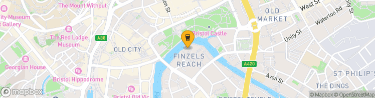 Map showing a marker over 51.4543811, -2.5894022
