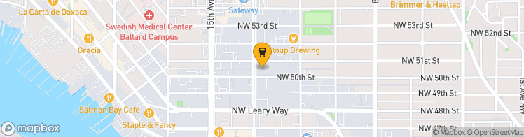 Map showing a marker over 47.665399, -122.37312499999999