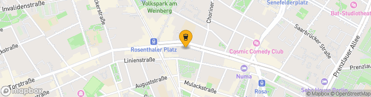 Map showing a marker over 52.5295219, 13.4038731