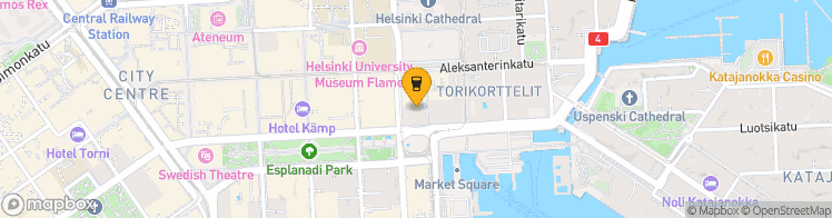 Map showing a marker over 60.168285299999994, 24.951700199999998