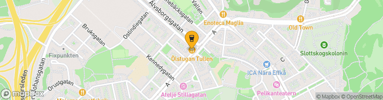 Map showing a marker over 57.685796499999995, 11.9186817