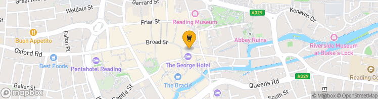 Map showing a marker over 51.455259700000006, -0.9702476