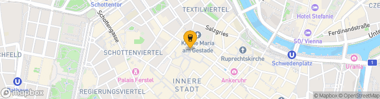 Map showing a marker over 48.212028499999995, 16.3699646