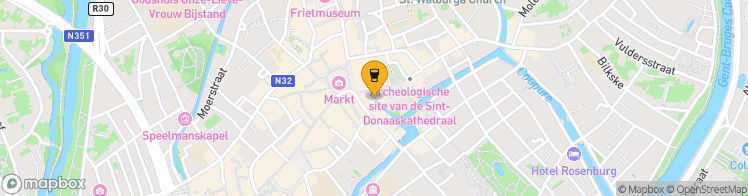 Map showing a marker over 51.208334699999995, 3.2258407