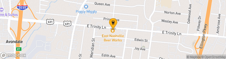 Map showing a marker over 36.205334, -86.76319269999999