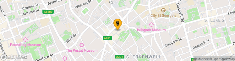 Map showing a marker over 51.5259897, -0.10912129999999999