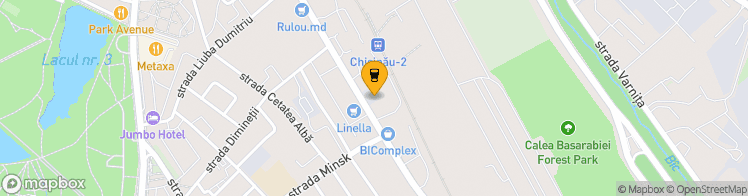 Map showing a marker over 47.002941400000005, 28.869929499999998
