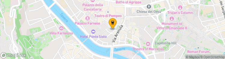 Map showing a marker over 41.893488, 12.474625999999999