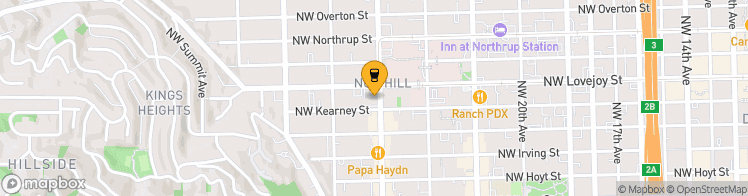 Map showing a marker over 45.5294318, -122.6988674