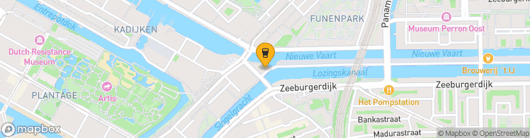 Map showing a marker over 52.36669080000001, 4.9264253