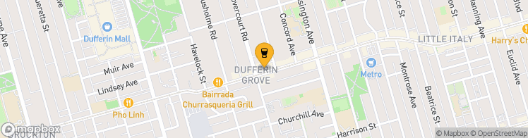 Map showing a marker over 43.653891400000006, -79.4258941