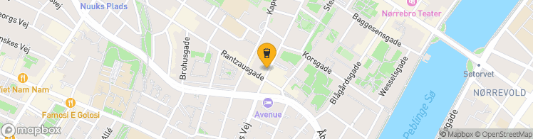 Map showing a marker over 55.6859155, 12.552335099999999