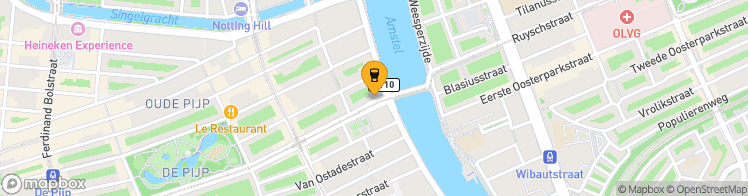 Map showing a marker over 52.356017599999994, 4.9044783999999995