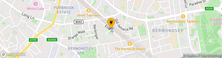 Map showing a marker over 51.4971518, -0.07143669999999999