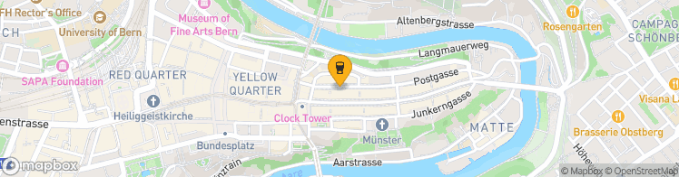 Map showing a marker over 46.9484262, 7.4495466